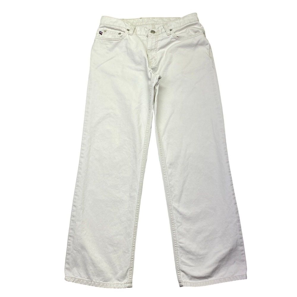 VTG Polo‎ Jeans Company Ralph Lauren Cropped Saturday Jean Cream Size 2 Fits 28"